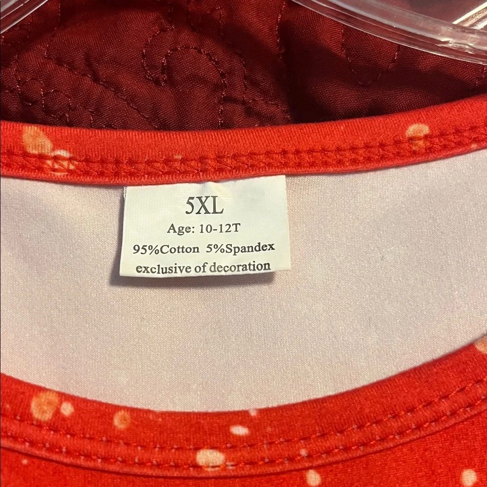 Girl’s Santa Shirt and Pant Set